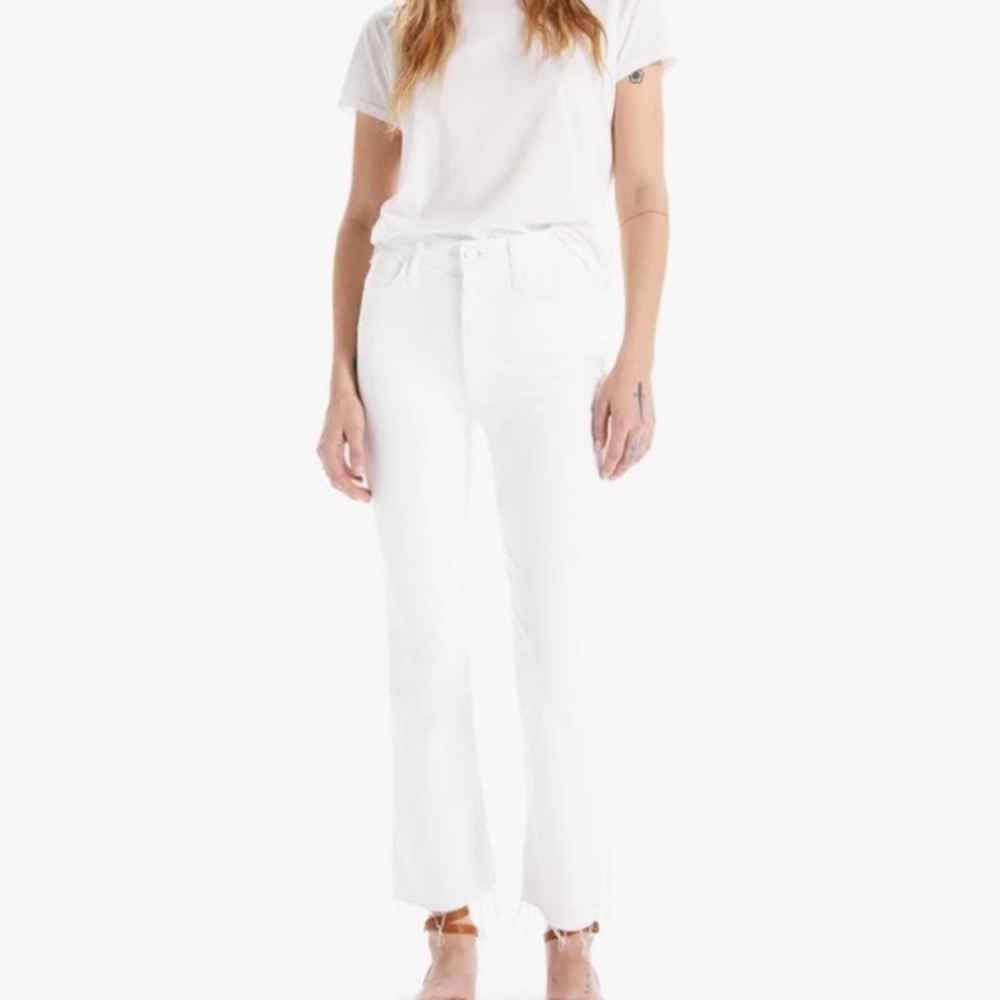 MOTHER The Hustler Ankle Fray Jeans